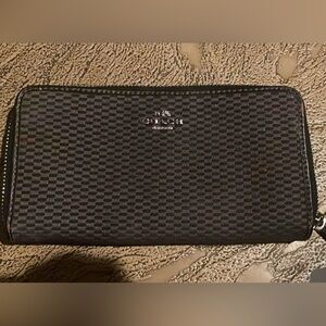 Black & Grey Coach Wallet